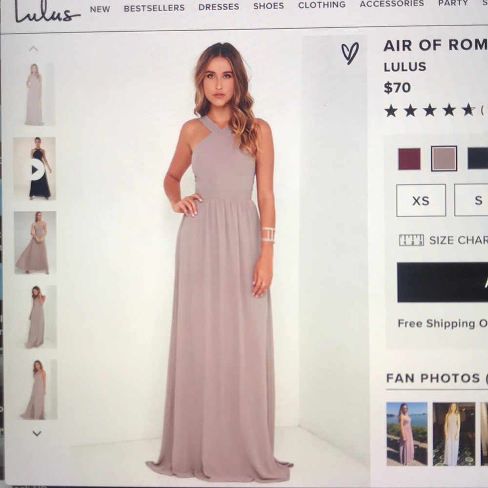 LULU’S Air of Romance Maxi Dress